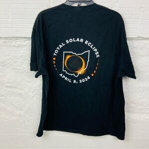 Gildan Hollywood Casino Black Total Solar Eclipse 2024 cotton unisex Tee SZ 2XL